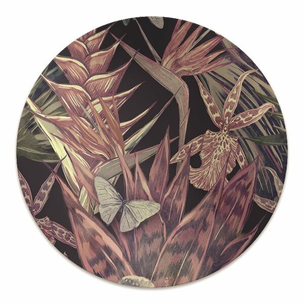 Tapis pour chaise de bureau Oiseaux et feuilles