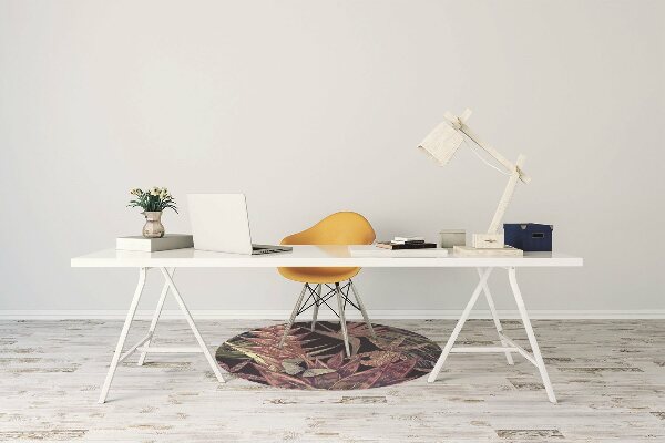 Tapis pour chaise de bureau Oiseaux et feuilles