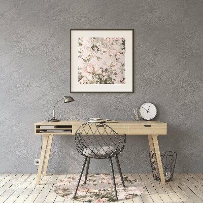 Tapis de chaise de bureau Fleurs colorées