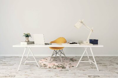 Tapis de chaise de bureau Fleurs colorées