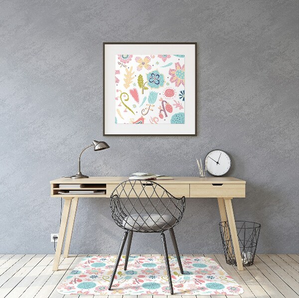 Tapis pour chaise de bureau Modèles colorés
