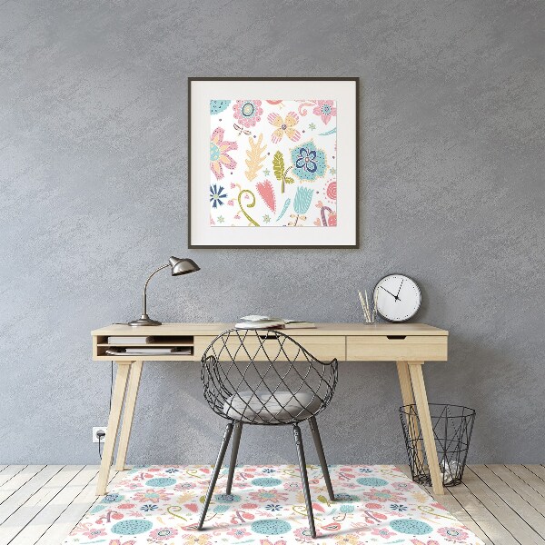Tapis pour chaise de bureau Modèles colorés