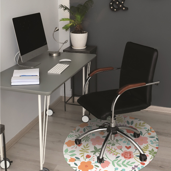 Tapis protège sol Image en fleurs