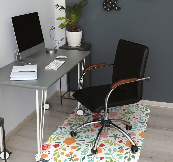 Tapis protège sol Image en fleurs