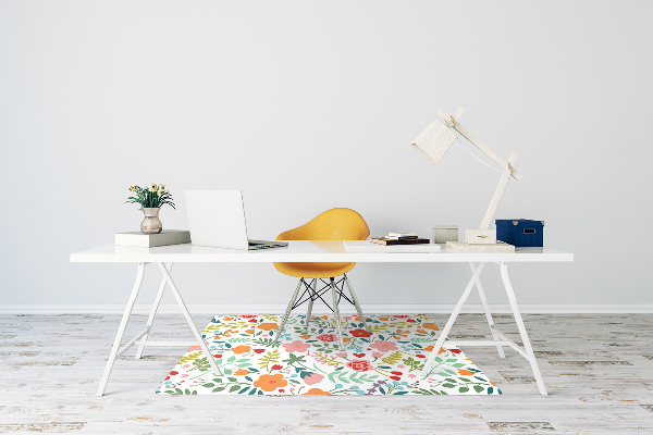 Tapis protège sol Image en fleurs