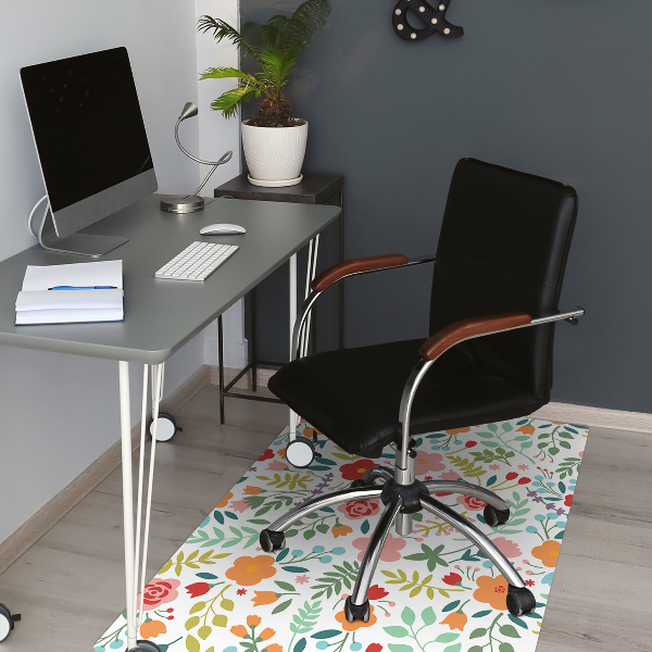 Tapis protège sol Image en fleurs