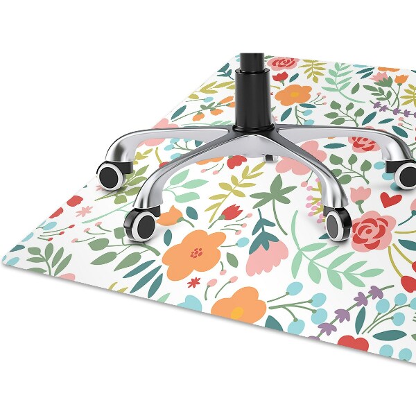 Tapis protège sol Image en fleurs