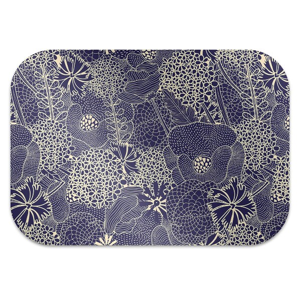 Tapis pour chaise de bureau Modèle bleu