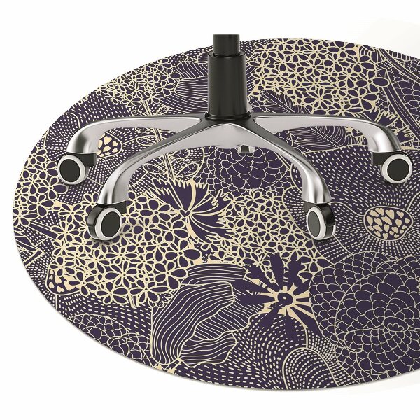 Tapis pour chaise de bureau Modèle bleu
