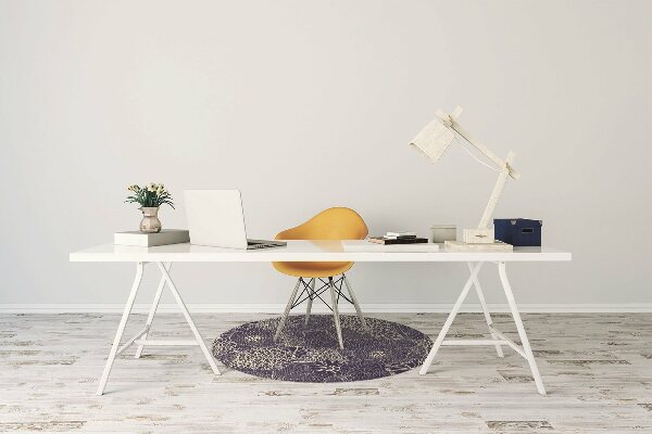 Tapis pour chaise de bureau Modèle bleu