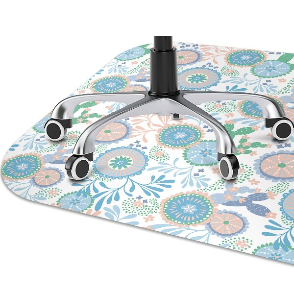 Tapis pour chaise de bureau Fleurs vintage