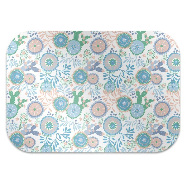Tapis pour chaise de bureau Fleurs vintage