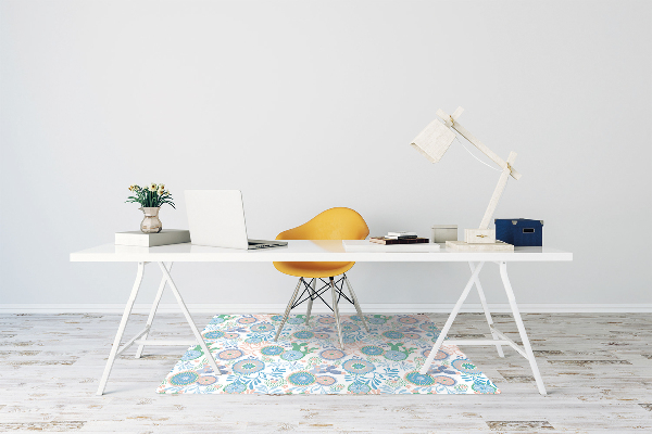 Tapis pour chaise de bureau Fleurs vintage