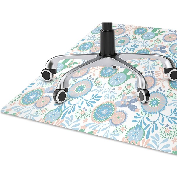 Tapis pour chaise de bureau Fleurs vintage