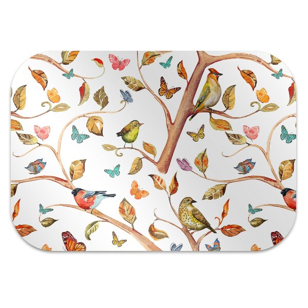 Tapis de chaise de bureau Oiseaux sur la branche