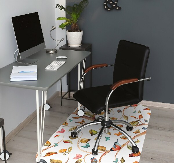 Tapis de chaise de bureau Oiseaux sur la branche