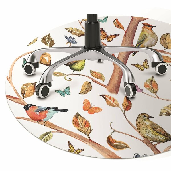 Tapis de chaise de bureau Oiseaux sur la branche