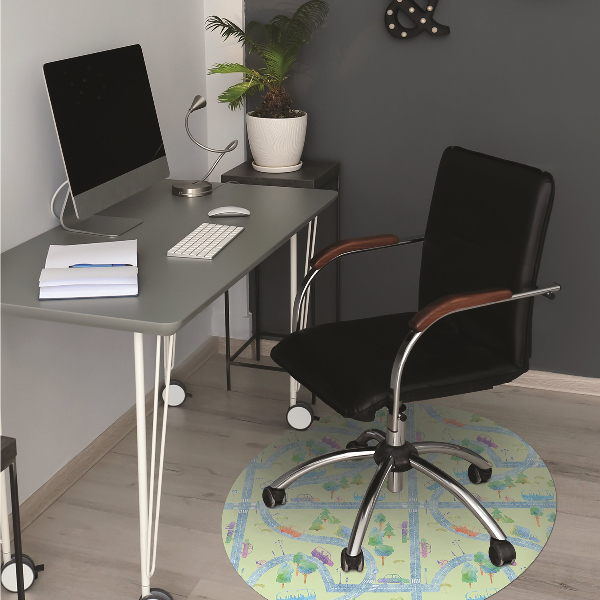 Tapis de chaise de bureau Voitures pour les enfants