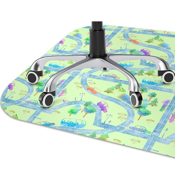 Tapis de chaise de bureau Voitures pour les enfants