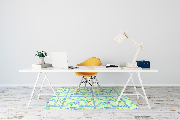 Tapis de chaise de bureau Voitures pour les enfants