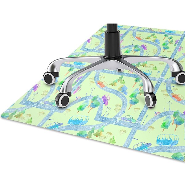 Tapis de chaise de bureau Voitures pour les enfants