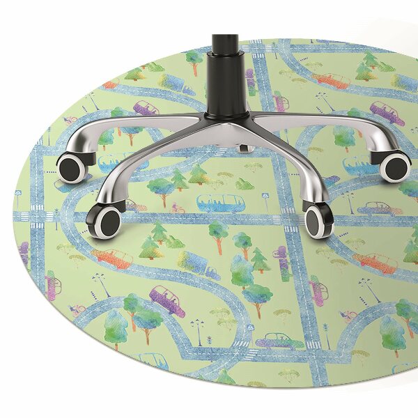 Tapis de chaise de bureau Voitures pour les enfants
