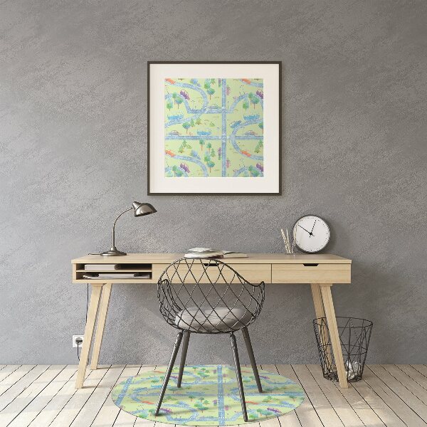 Tapis de chaise de bureau Voitures pour les enfants