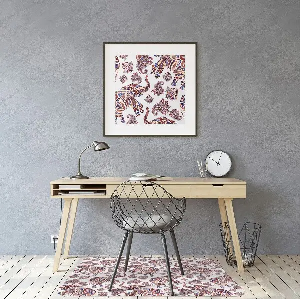 Tapis de chaise Éléphant de Paisley