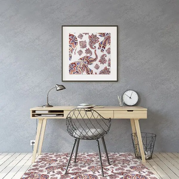 Tapis de chaise Éléphant de Paisley