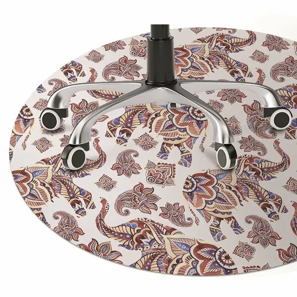 Tapis de chaise Éléphant de Paisley