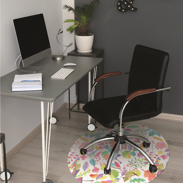 Tapis de chaise de bureau Champignons