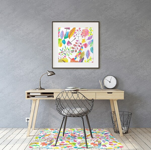 Tapis de chaise de bureau Champignons