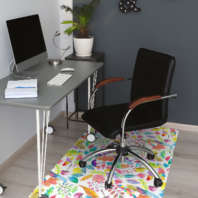 Tapis de chaise de bureau Champignons