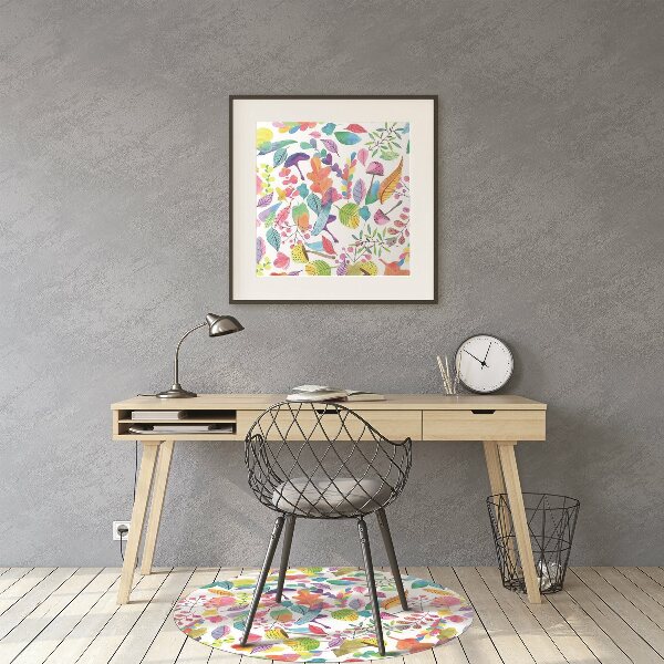Tapis de chaise de bureau Champignons