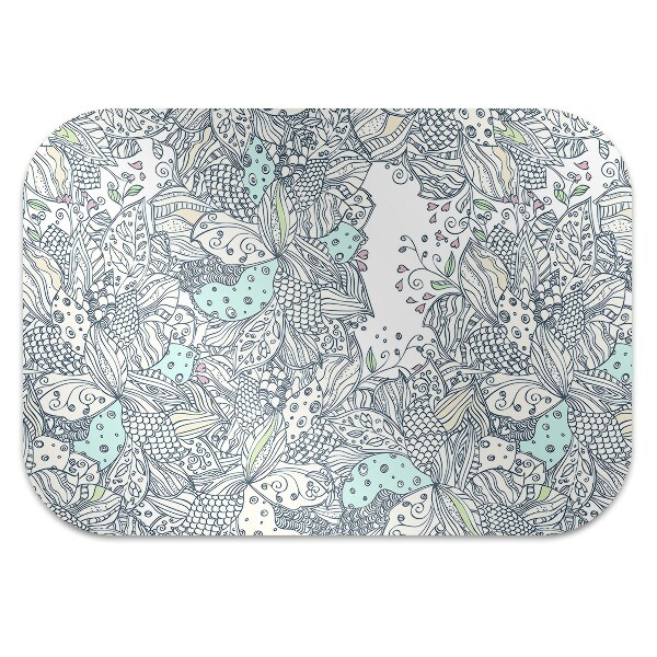Tapis de chaise de bureau Fleurs