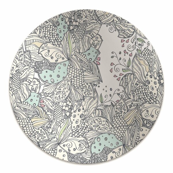 Tapis de chaise de bureau Fleurs