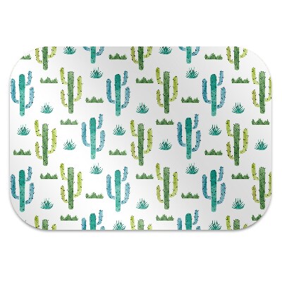 Tapis protège sol Cactus peints