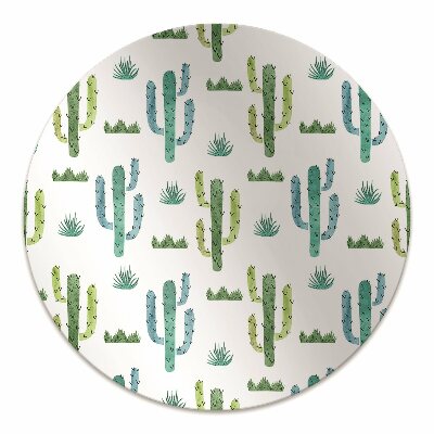 Tapis protège sol Cactus peints