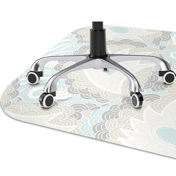 Tapis protège sol Fleurs pastel
