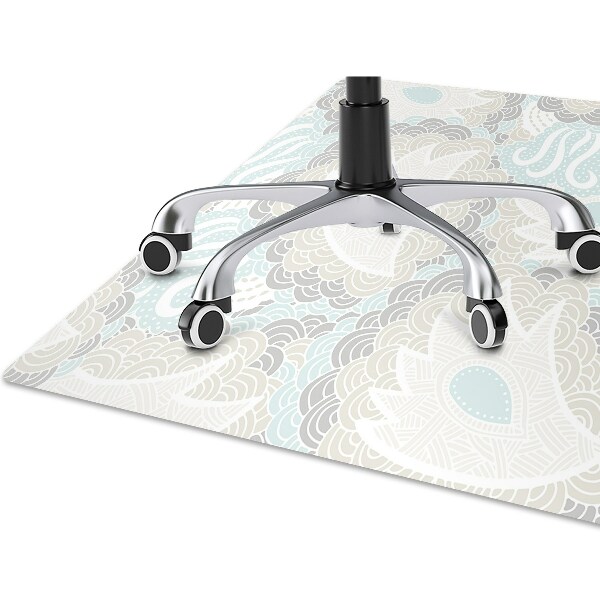 Tapis protège sol Fleurs pastel