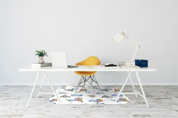 Tapis pour chaise de bureau Clouds de cerfs-volants