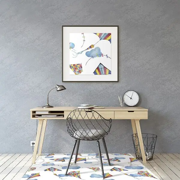 Tapis pour chaise de bureau Clouds de cerfs-volants