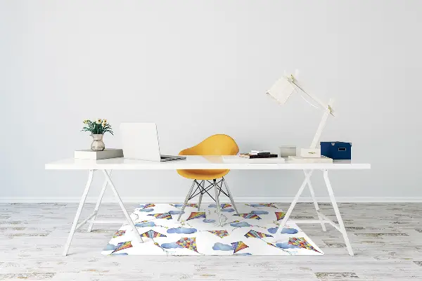Tapis pour chaise de bureau Clouds de cerfs-volants