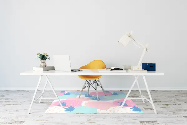 Tapis bureau Empreintes de pas