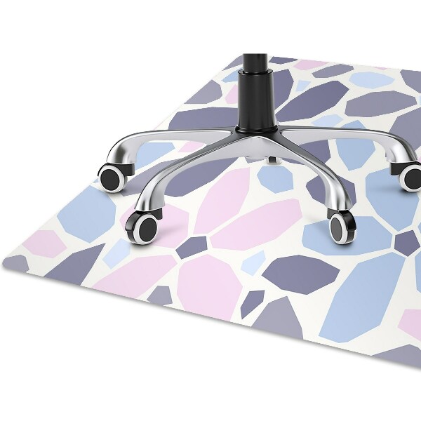 Tapis protection sol Fleurs géométriques