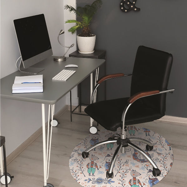 Tapis pour chaise de bureau Animaux