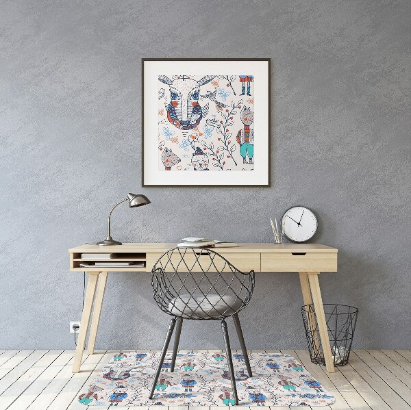 Tapis pour chaise de bureau Animaux