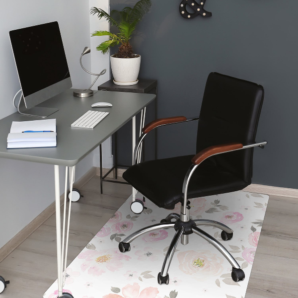 Tapis bureau Motif floral