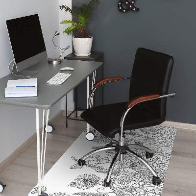 Tapis bureau Croquis de fleurs