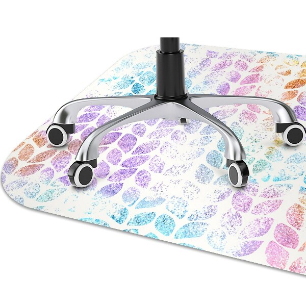 Tapis pour chaise de bureau Feuille de brocart
